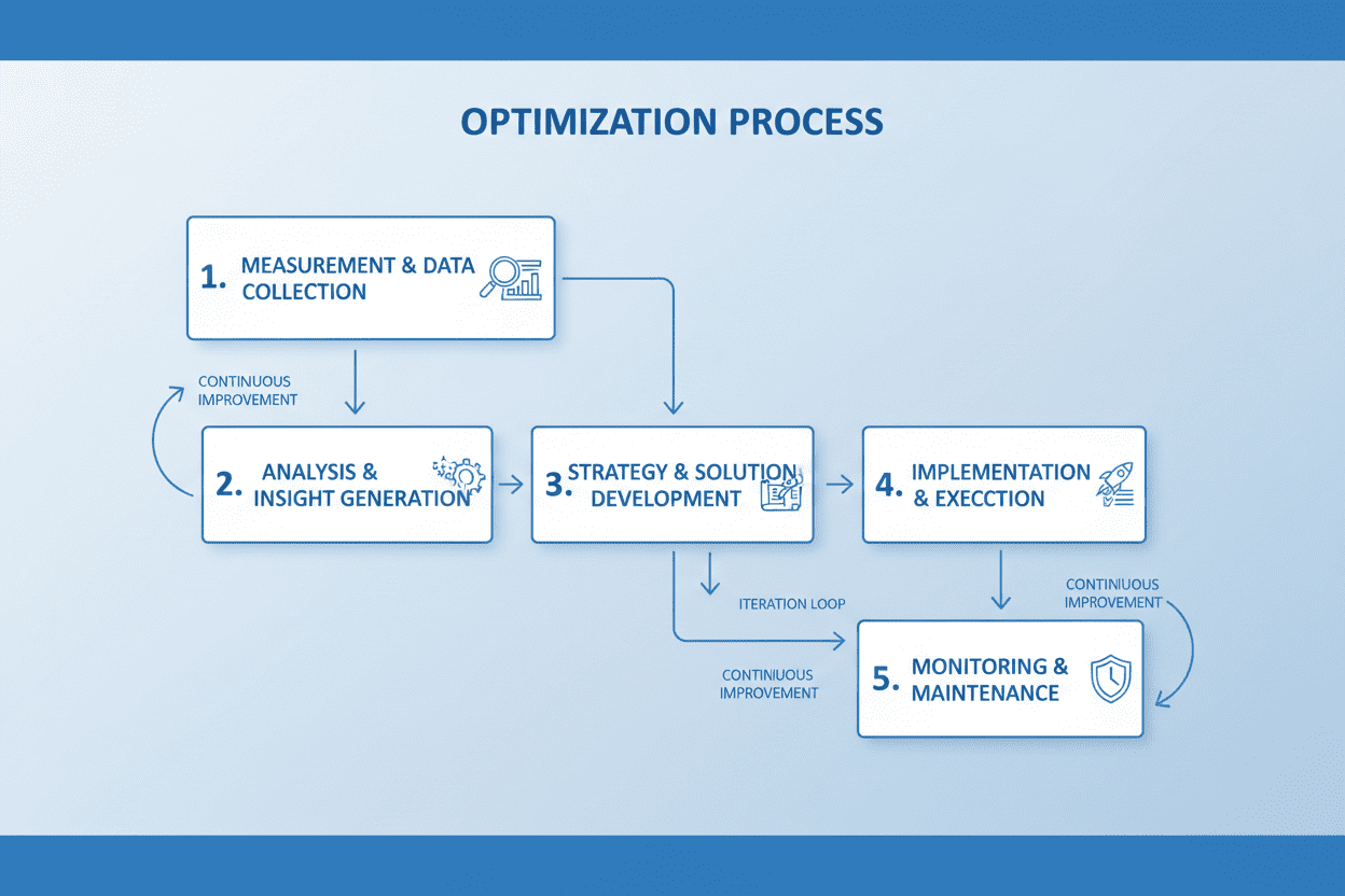 5-Step Optimization Flowchart Measurement to Maintenance