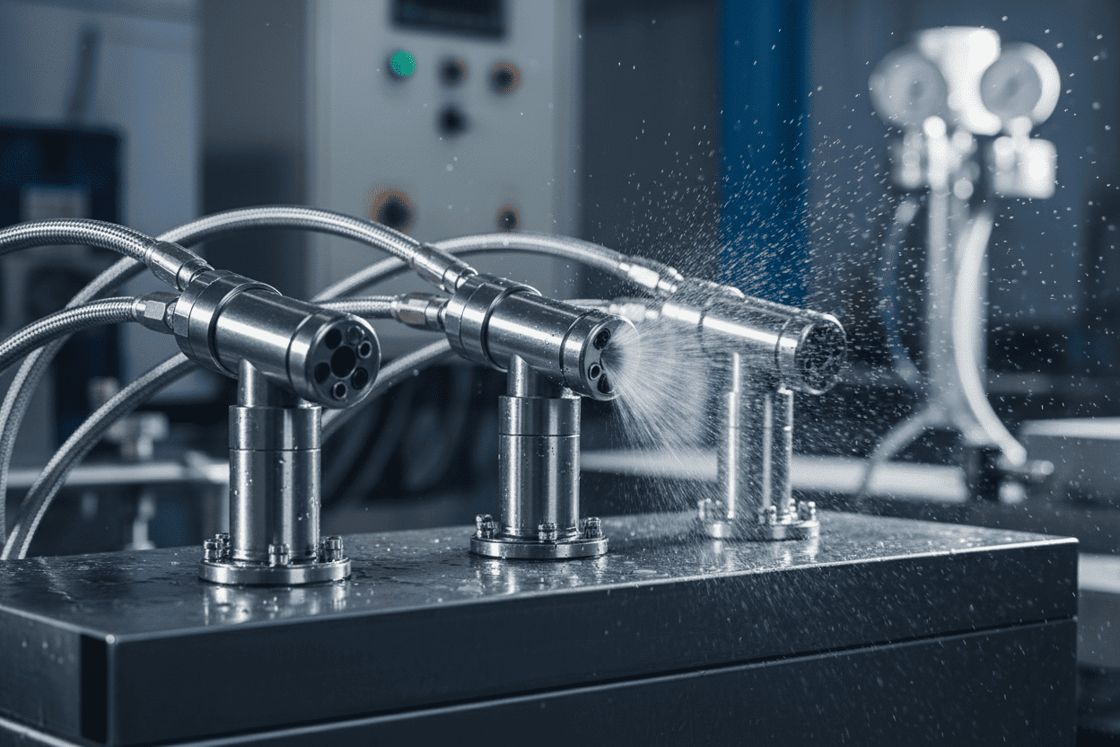 Pneumatic atomizing nozzles