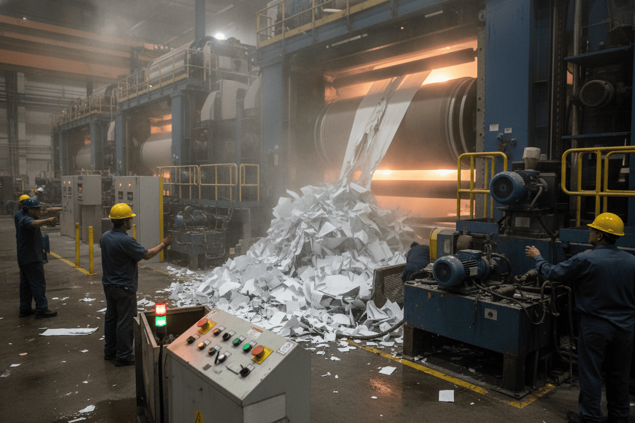 paper-machine-web-break-at-drying-section-edge-trim-failure