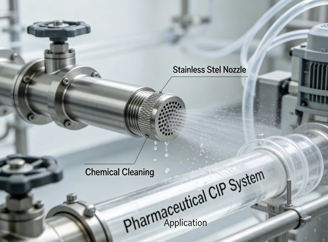 stainless-steel-nozzle-chemical-cleaning-pharmaceutical-CIP-system-application