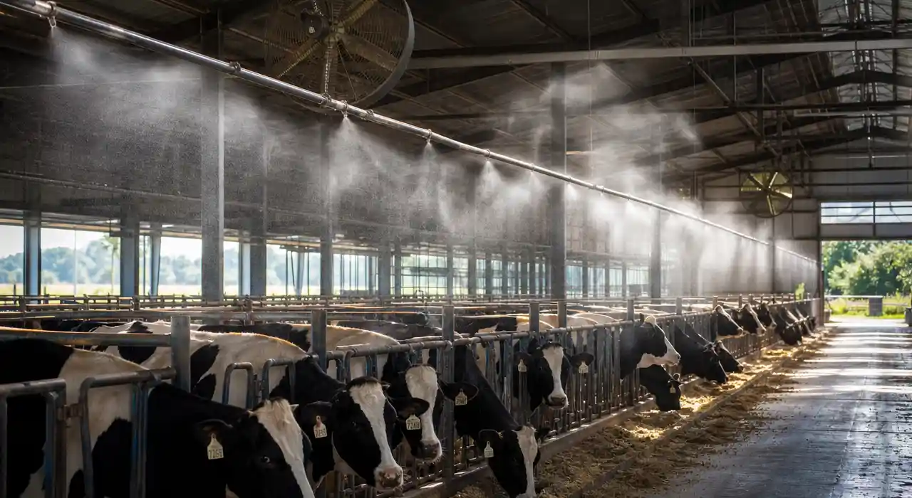 Greenhouse misting climate control