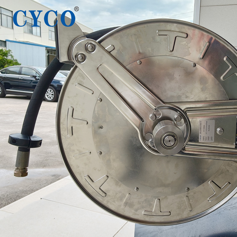Manual Stainless Steel Fire Truck Hose Reel CY-HS18