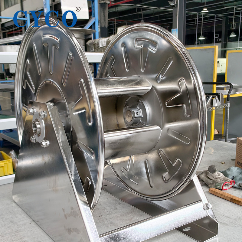 Manual Stainless Steel Fire Truck Hose Reel CY-HS18